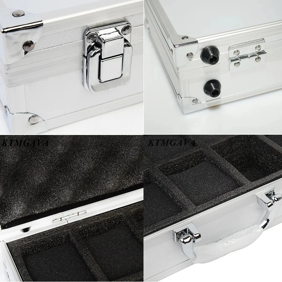 Boîte Montres Métal Aluminium 18 Emplacements