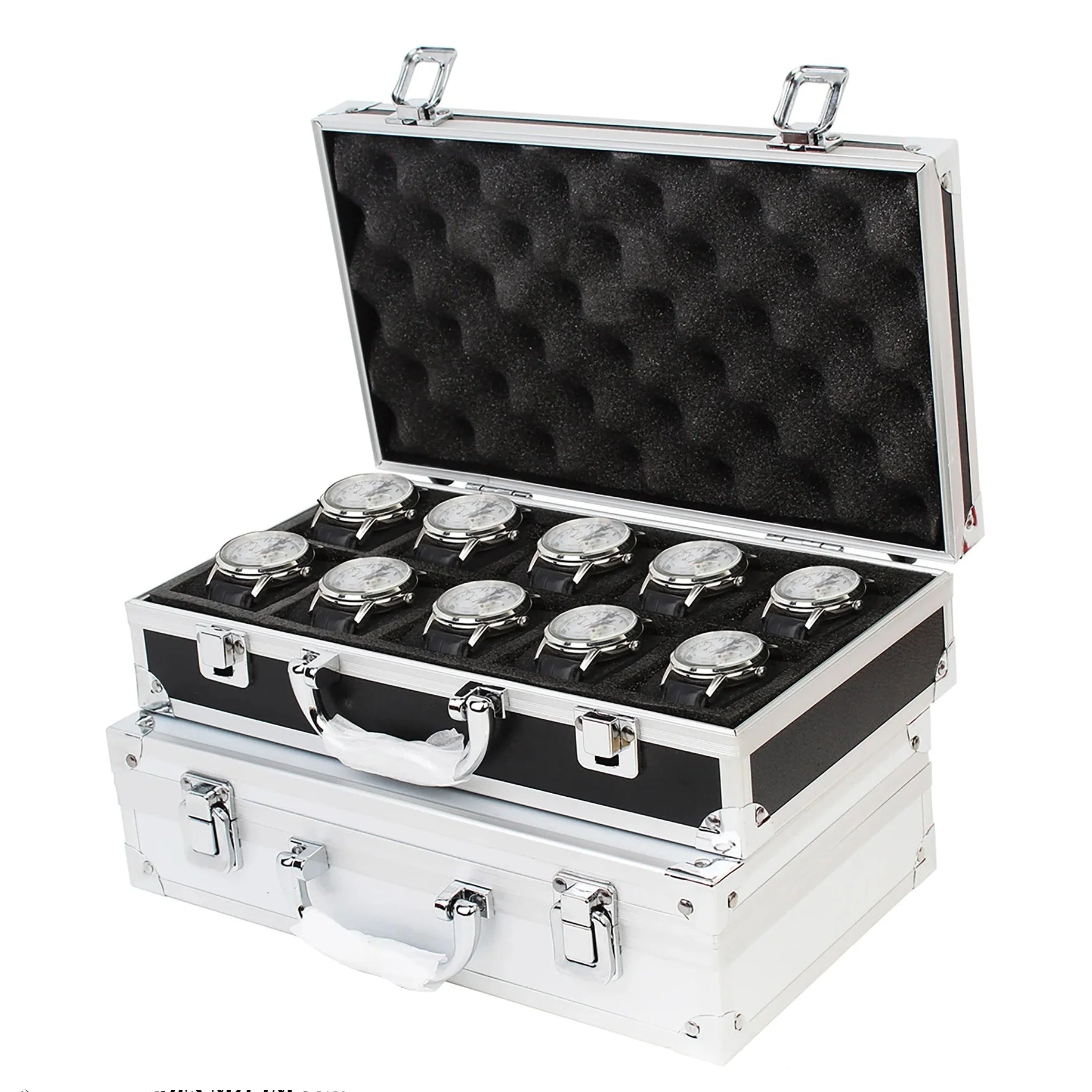 Boîte Montres Métal Aluminium 18 Emplacements