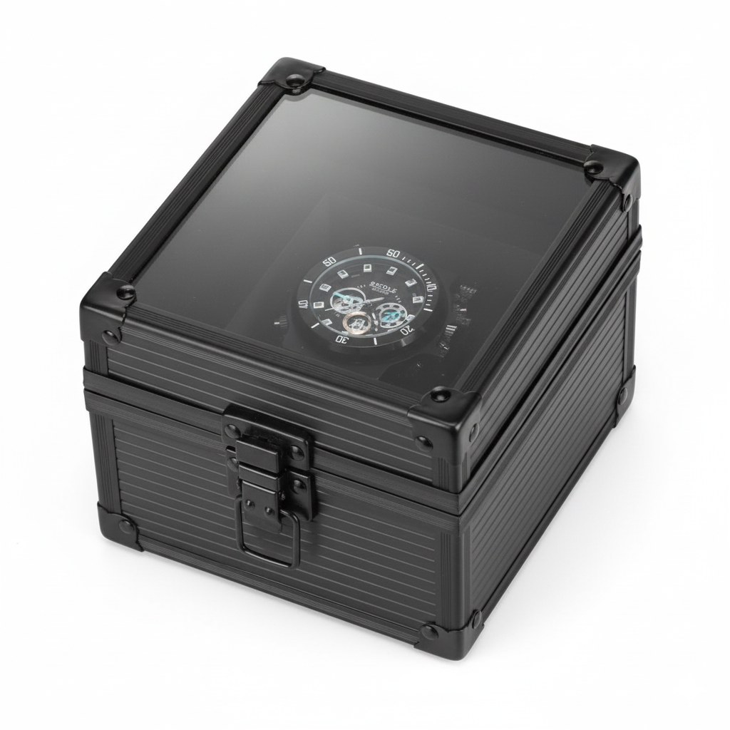 Boîte Montre Métal Aluminium Rigide 1 Place
