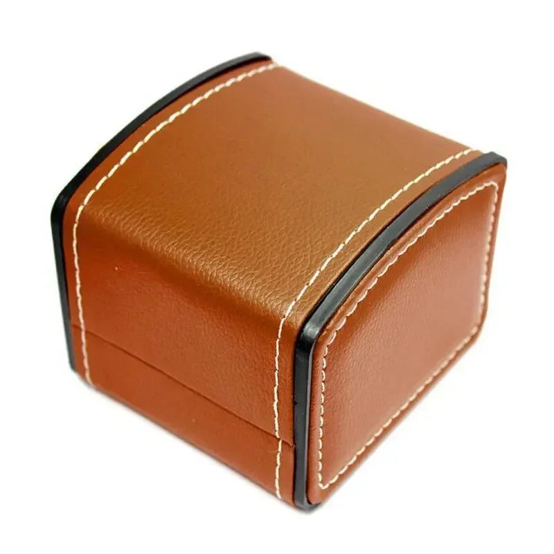 Boîte Cadeau Montre Cuir Carrée Coussin