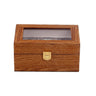 Boîte Montre Bois Verre 3 Places Luxe