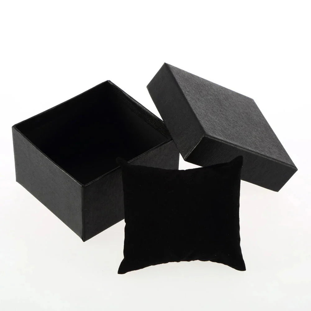 Boîte Cadeau Montre Cuir Compacte Couleurs
