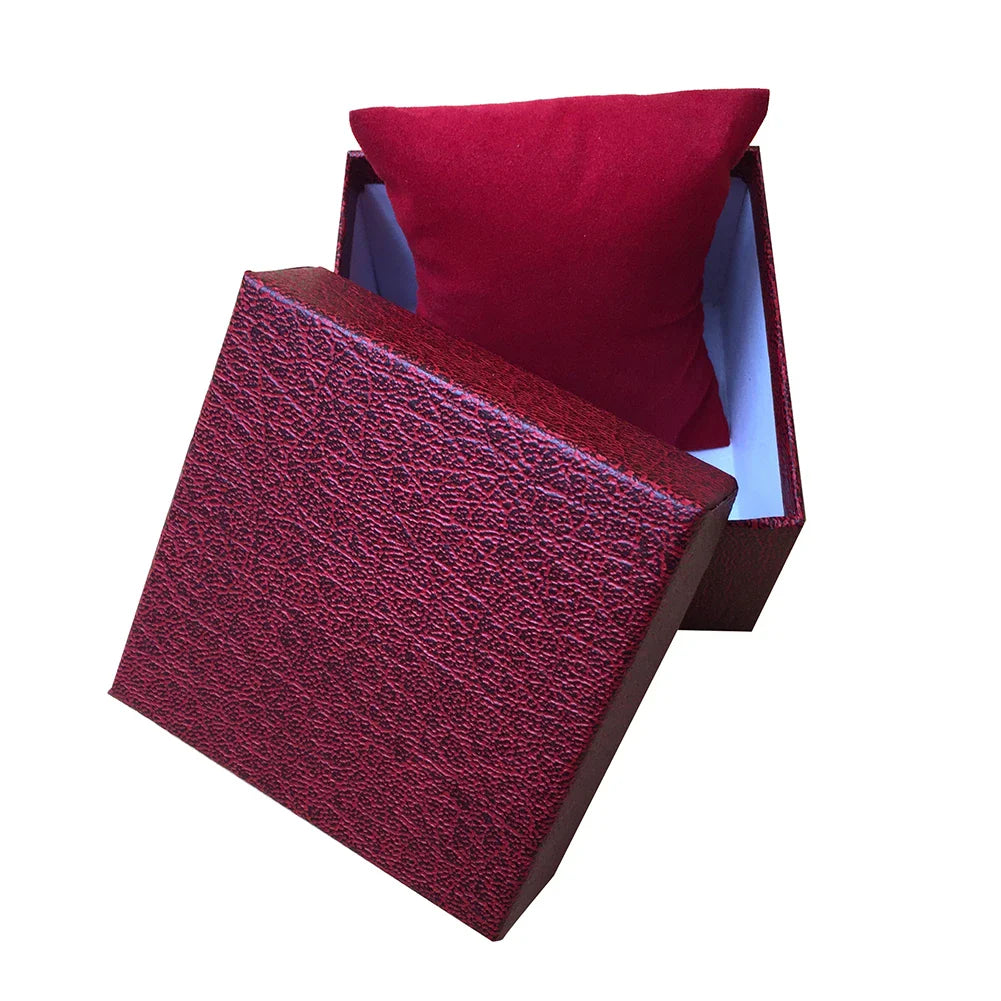Boîte Cadeau Montre Cuir Compacte Couleurs