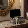 Boîte Bijoux Métal Sculpté Gothique Velours