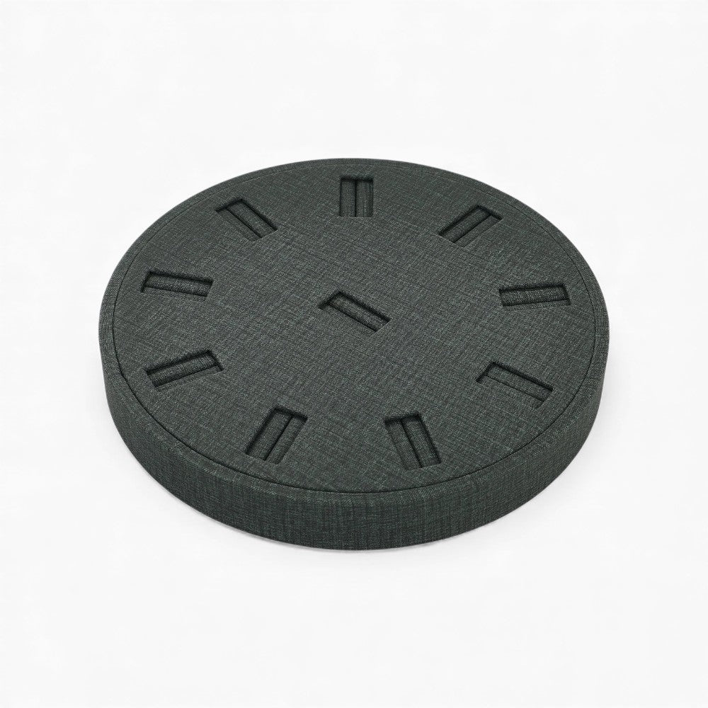 Présentoir Bague Velours Noir Rond Professionnel