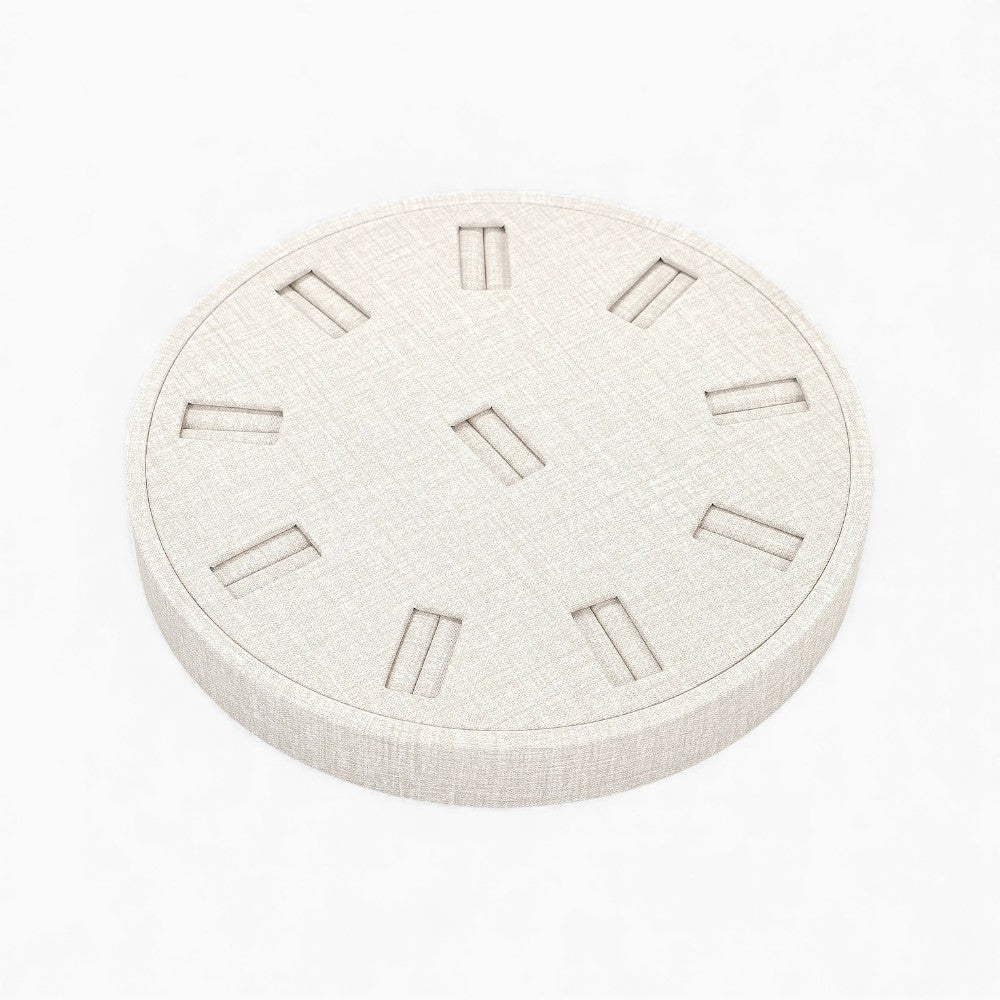 Présentoir Bague Velours Noir Rond Professionnel