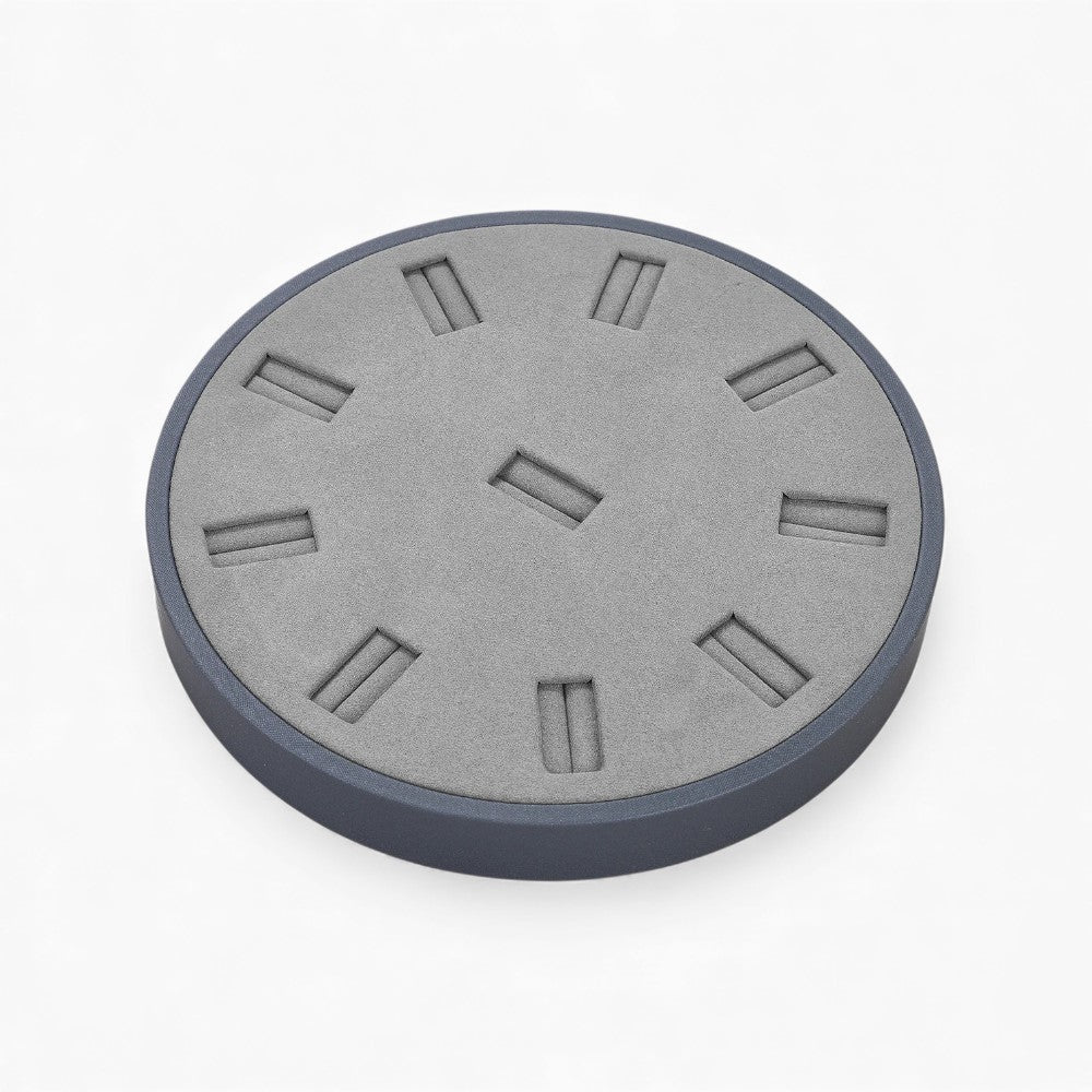 Présentoir Bague Velours Noir Rond Professionnel
