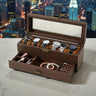 Coffret Montres Bijoux Bois Vintage Tiroirs