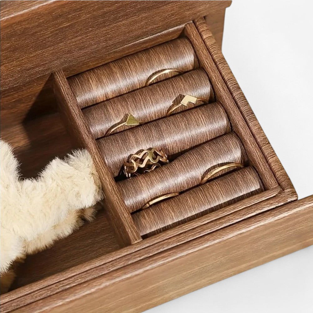 Coffret Montres Bijoux Bois Vintage Tiroirs