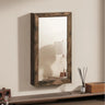 Armoire Bijoux Murale Bois Foncé Miroir