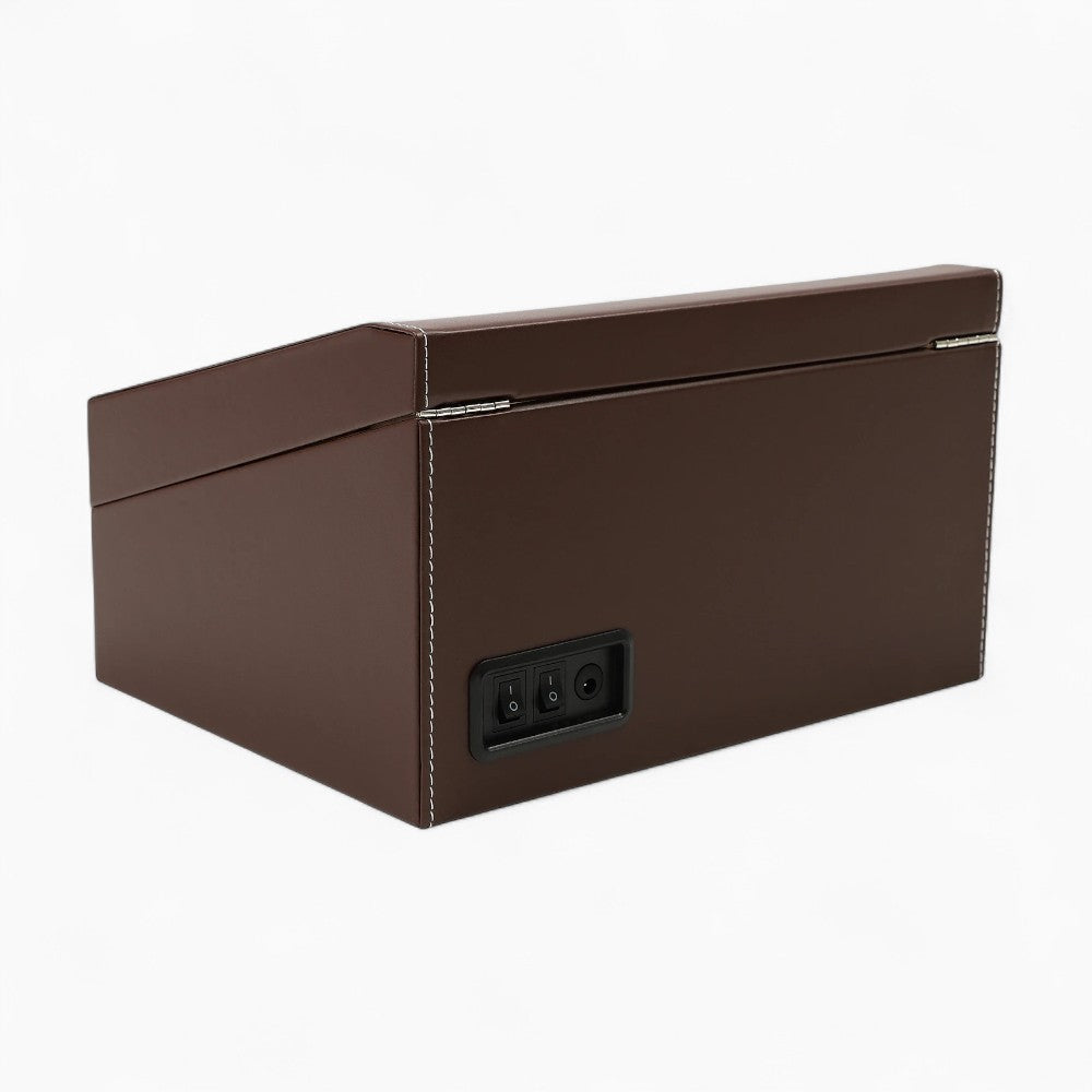 Coffre Fort Montre Cuir 2 Remontoirs Automatique