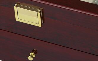 Coffret Montre Bois Marron 20 Slots Tiroir Velours
