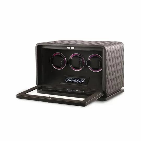 Remontoir Montre Automatique Cuir 3 Places