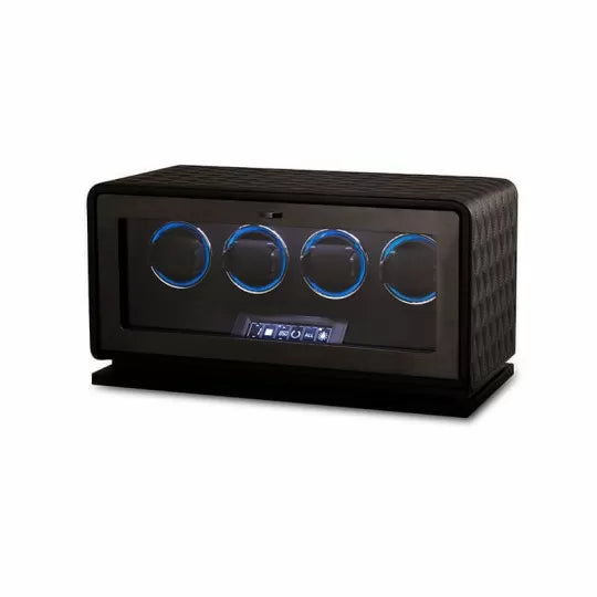 Remontoir Montre Automatique Cuir 4 Places