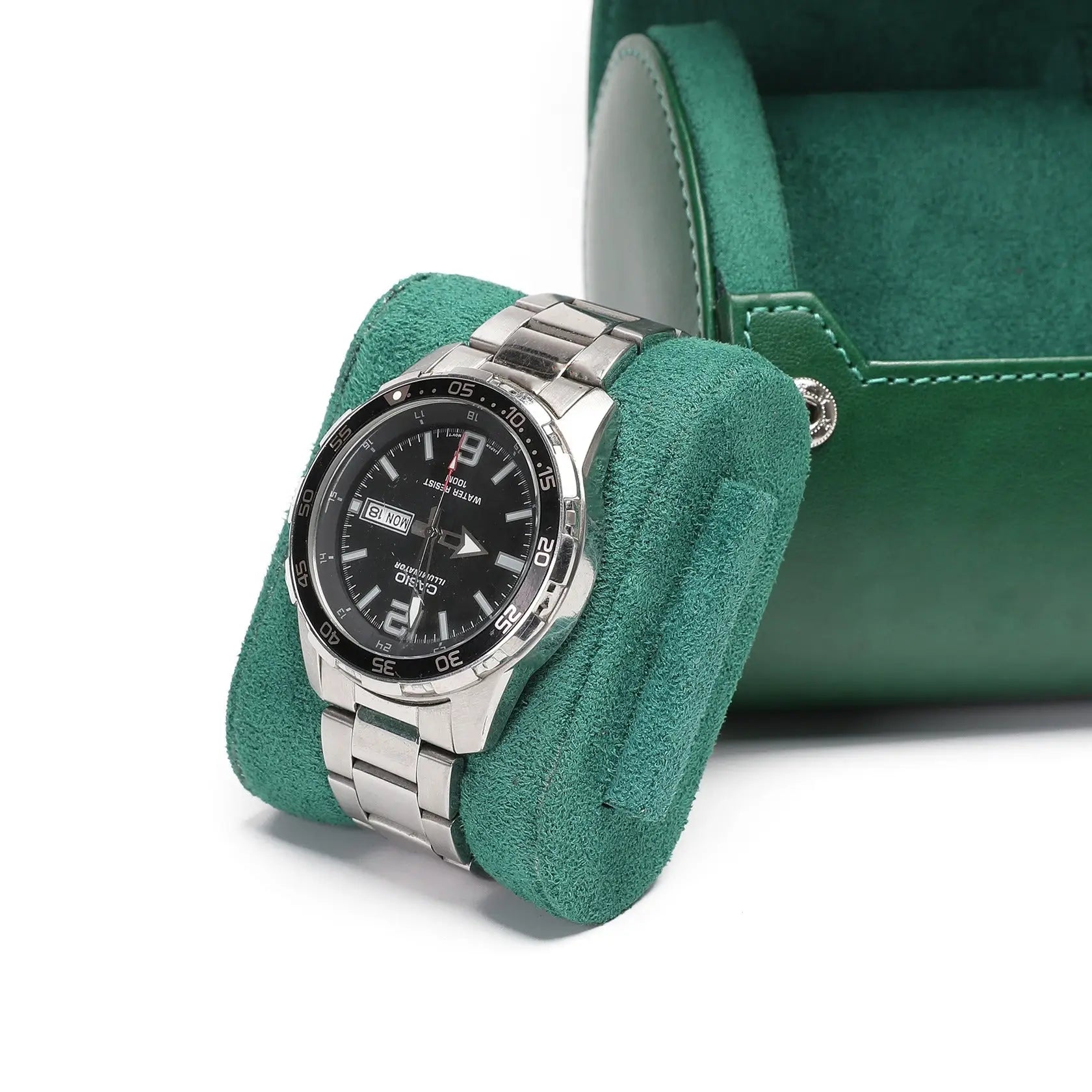 Étui Montre Cuir Capri Duo Voyage 2 Pièces