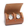 Étui Montre Cuir Capri Duo Voyage 2 Pièces