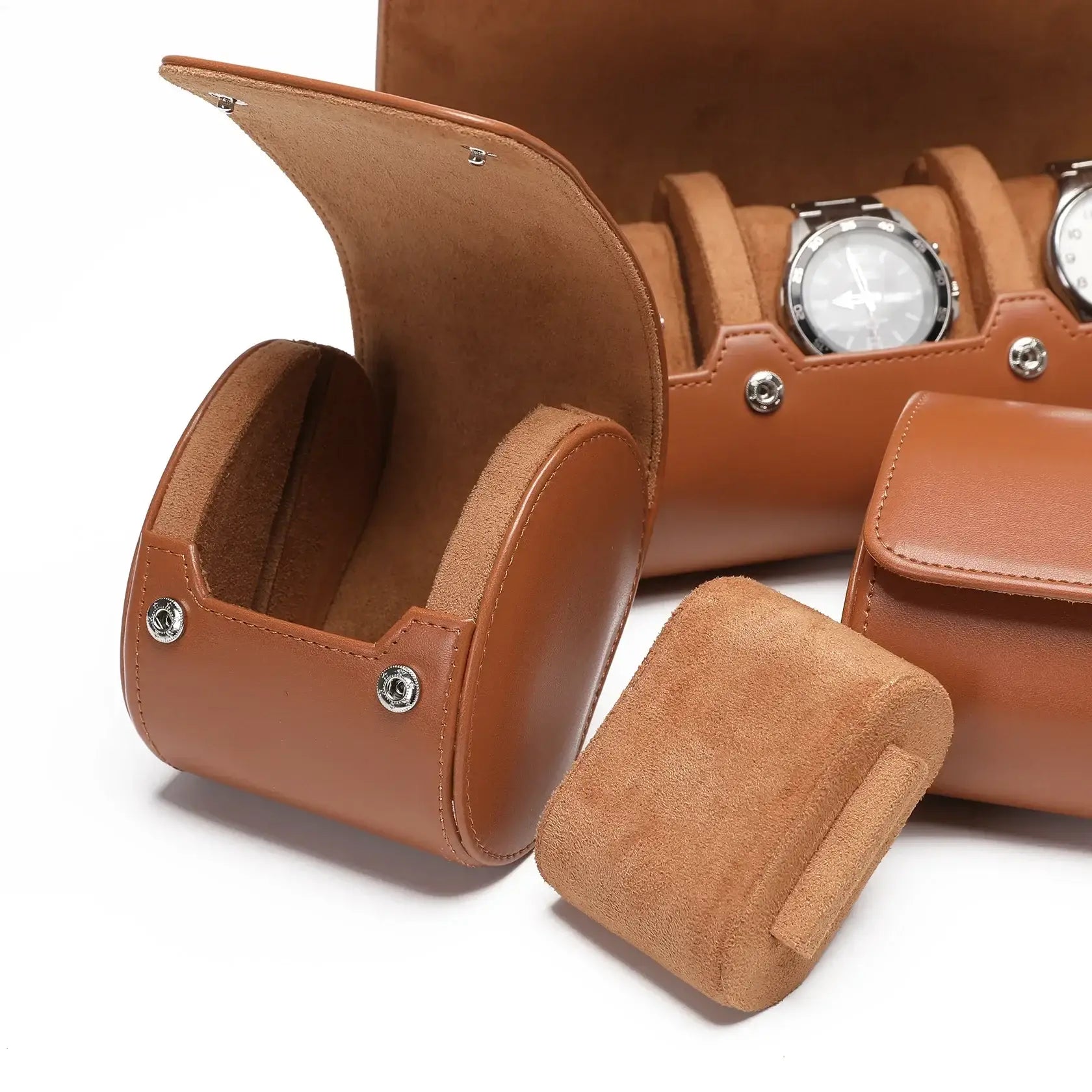 Étui Montre Cuir Capri Solo Voyage