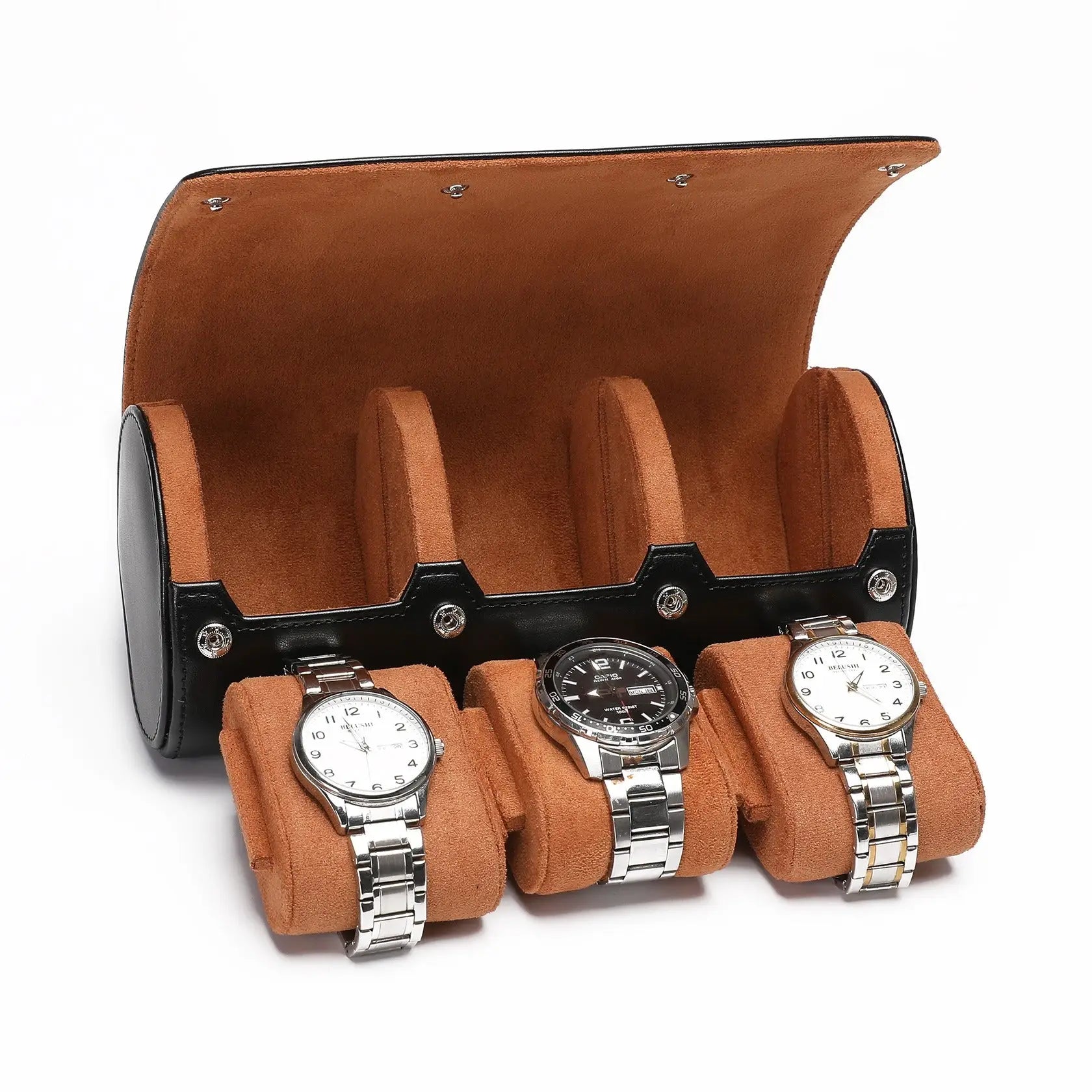 Étui Montre Cuir Capri Trio Voyage 3 Pièces