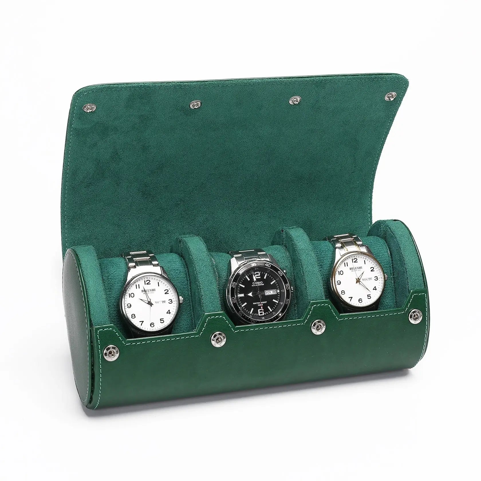 Étui Montre Cuir Capri Trio Voyage 3 Pièces