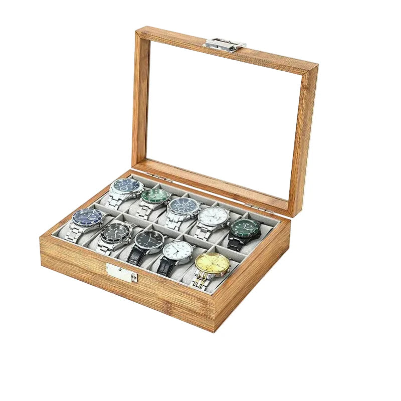Coffret Montre Bois Bambou 3 6 10 12 Places