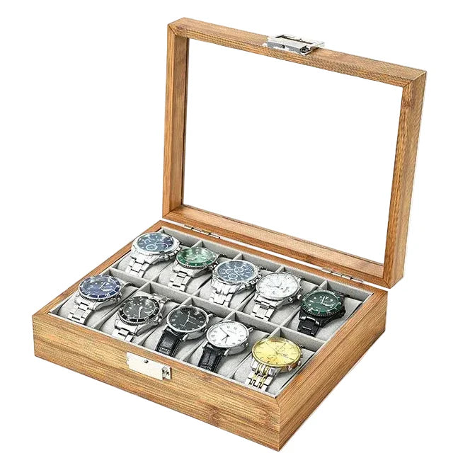 Coffret Montre Bois Bambou 3 6 10 12 Places