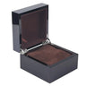Boîte Bijoux Bois Laqué Noir Carré Premium