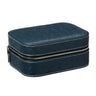 Coffret Montre Cuir Bleu 2 Slots Voyage