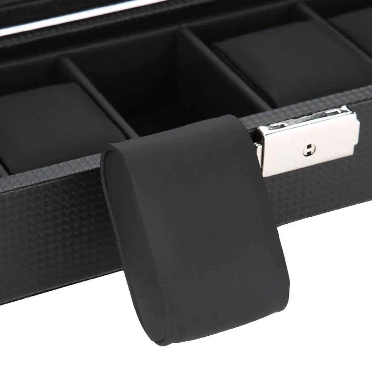 Boîte Montre Carbone Plastique 6 Emplacements