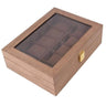 Boîte Montre Bois 10 Places Velours Coffret