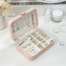 Boîte Bijoux Velours Portable Voyage Compacte