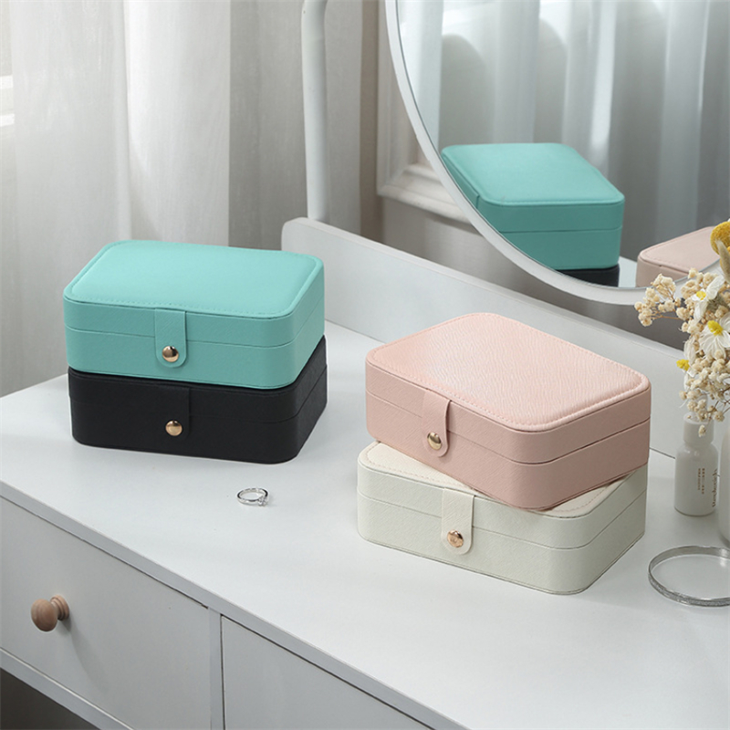 Boîte Bijoux Velours Portable Voyage Compacte