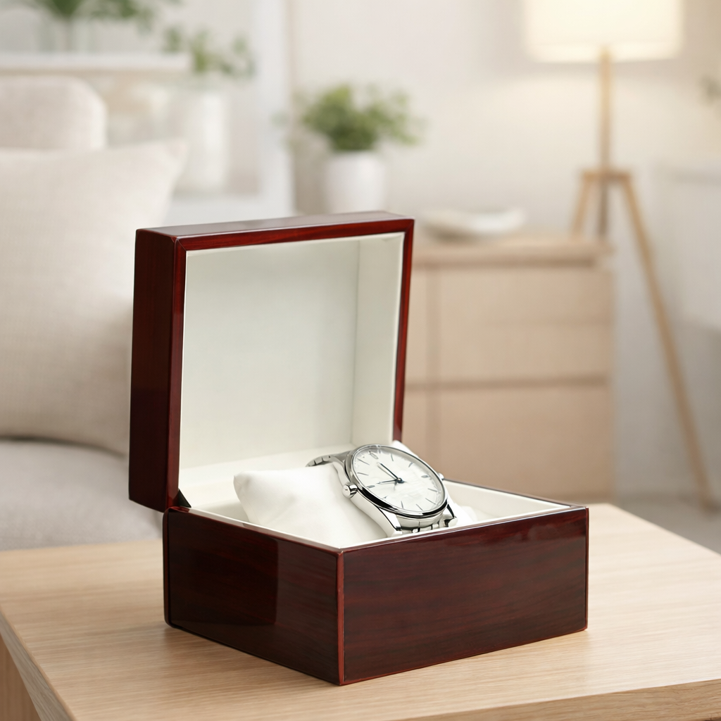 Écrin Bois Montre Premium Cadeau Luxe