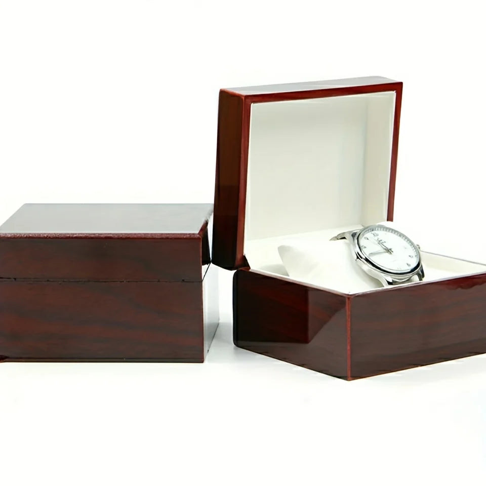 Écrin Bois Montre Premium Cadeau Luxe