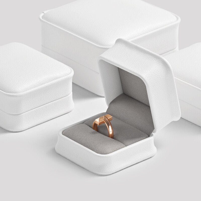 Boîte Bague Velours Classe Compact Cadeau