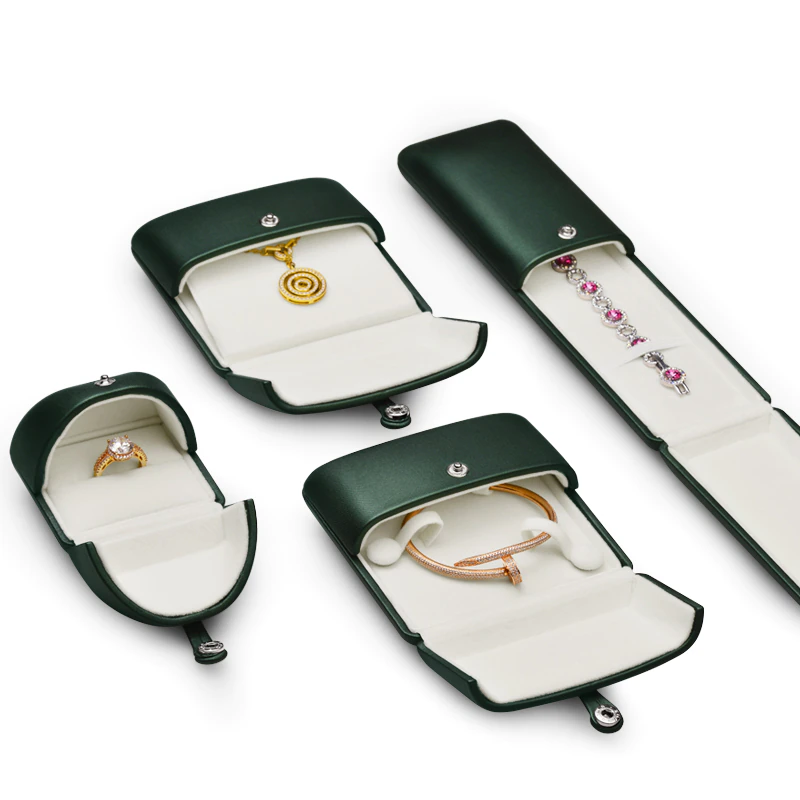 Boîte Écrin Bijoux Cuir Velours Professionnel