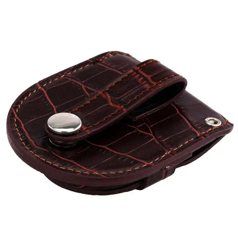Étui Cuir Rouge Montre Gousset Croco