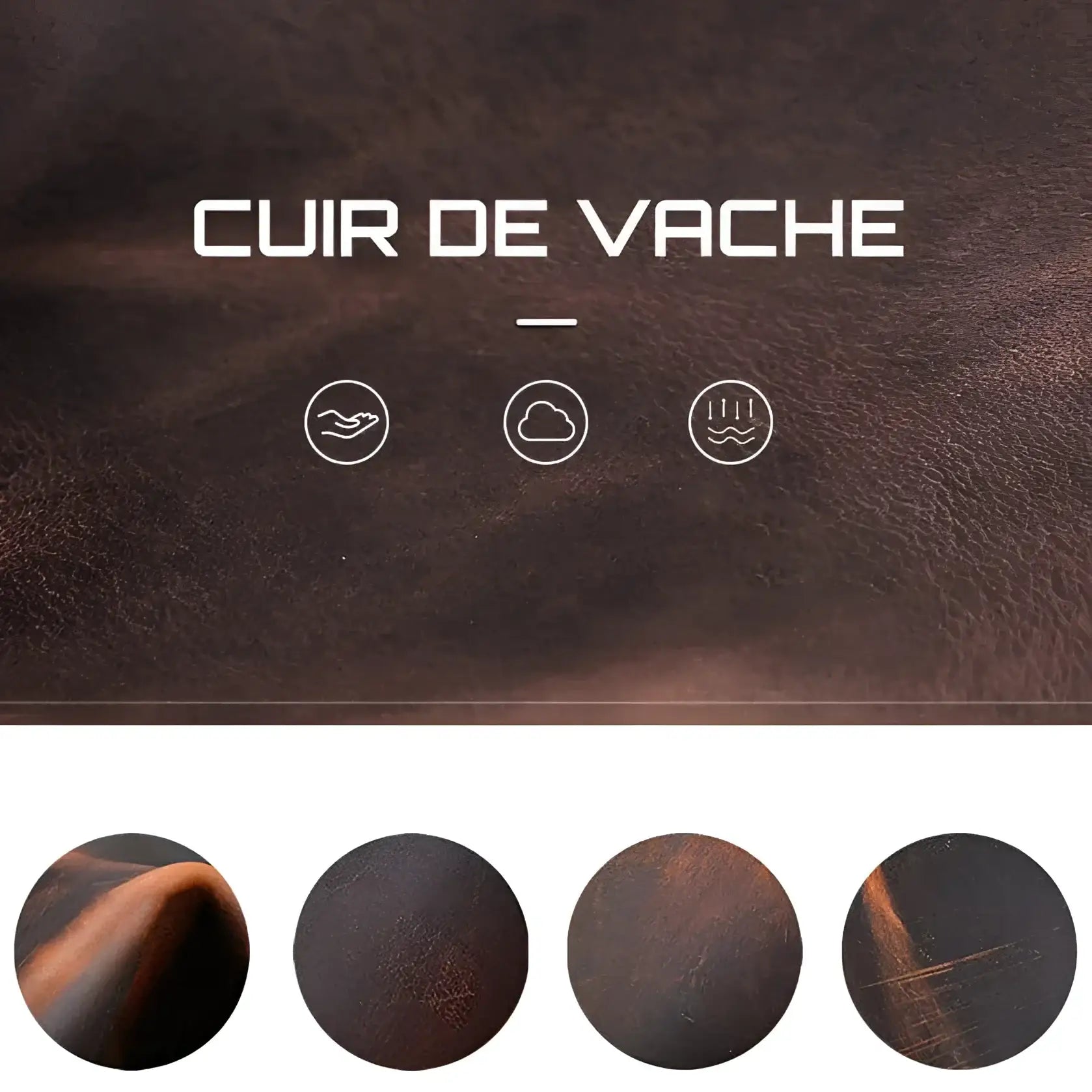 Étui Montre Cuir Vintage 6 Places Voyage