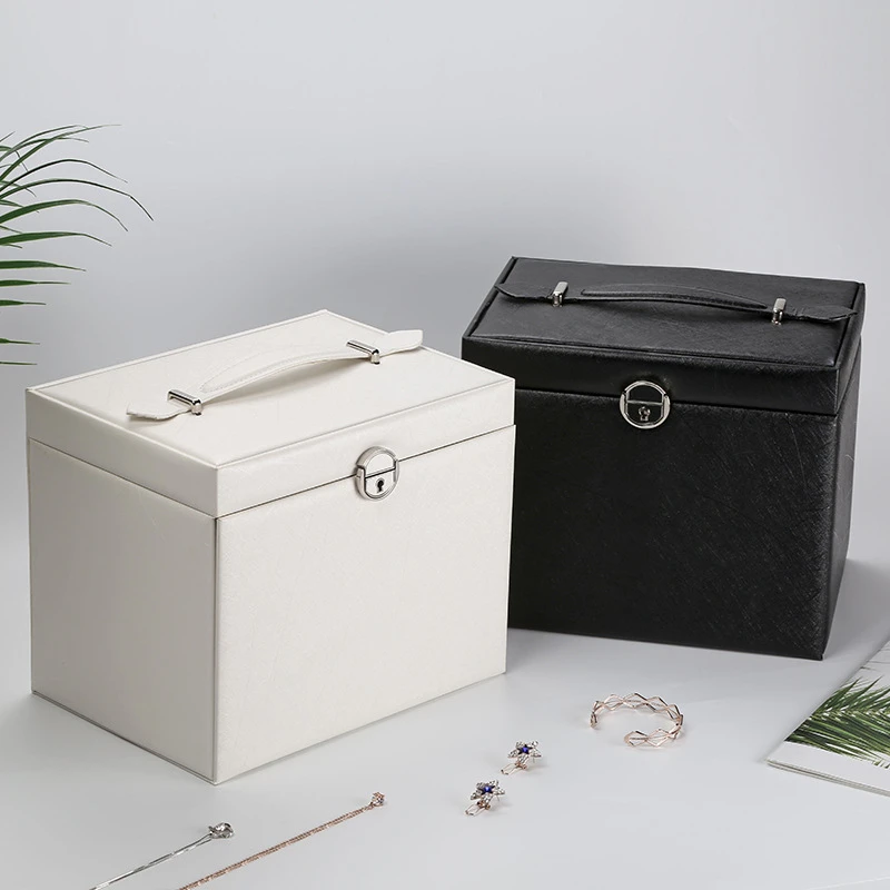 Boîte à Bijoux Velours Tiroirs Capacité Premium