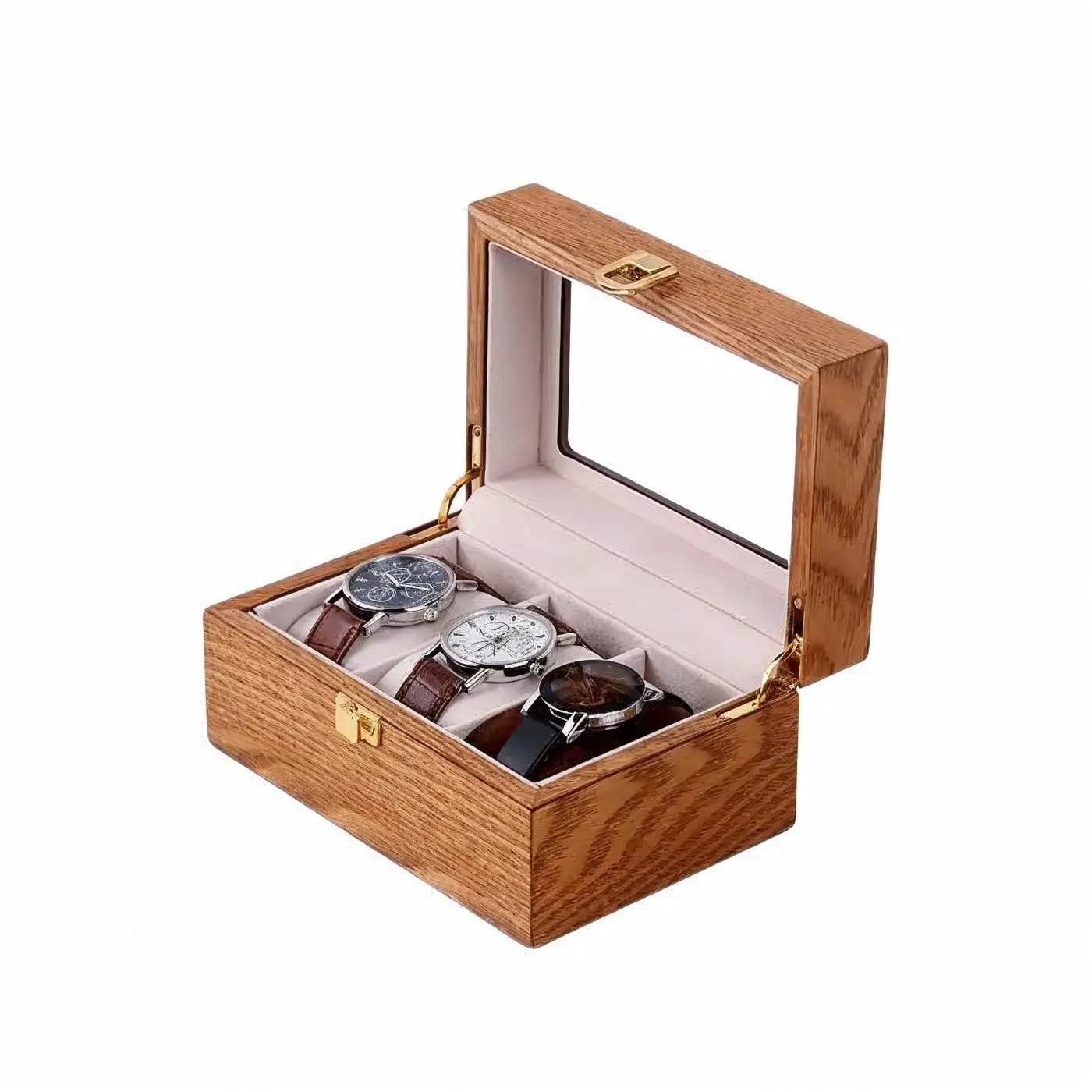 Boîte Montre Bois Héritage Trio 3 Places