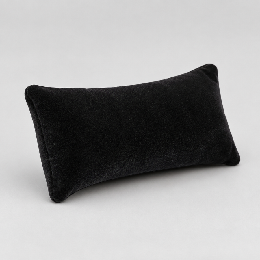 Coussin Bracelet Velours Noir Rectangulaire