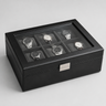 Boîte Montre Cuir Vitrine Bijouterie Luxe