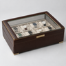 Boîte Montre Cuir Vitrine Luxe
