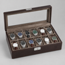 Boîte Montres Cuir Velours 12 Places