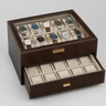 Coffret Montre Cuir Velours 10 Places Tiroir