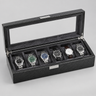 Coffret Montre Fibre Carbone Velours 6 Places