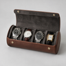 Mallette Pochette Montre Velours Cuir 4 Places