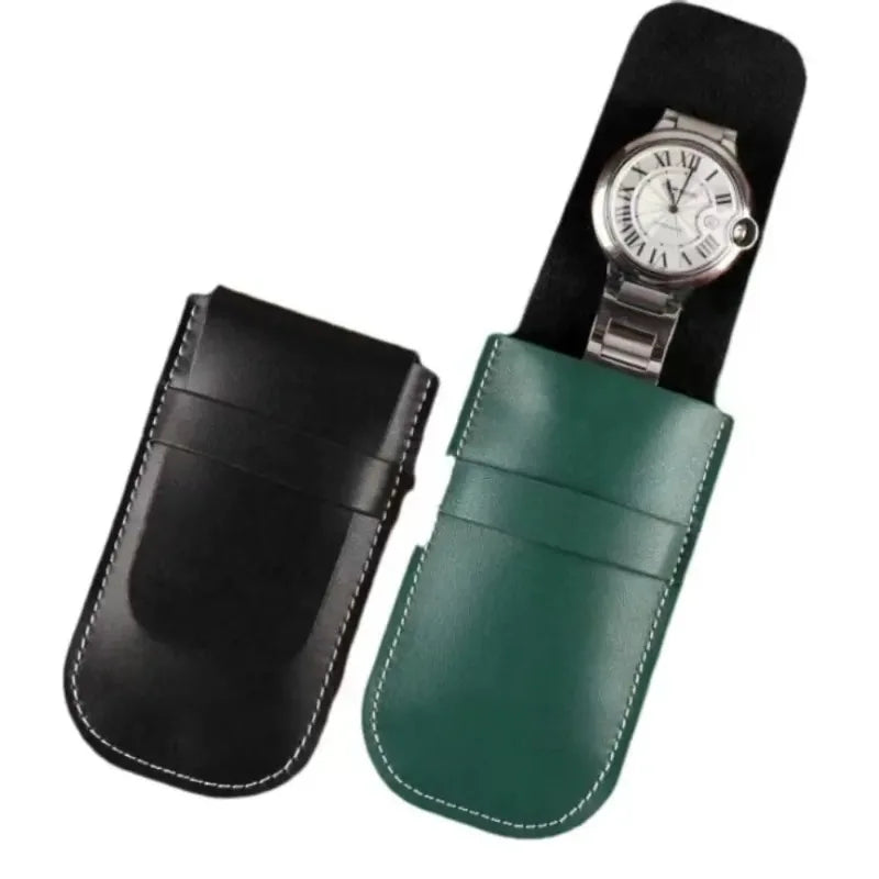 Étui Montre Pochette Souple Cuir Protection