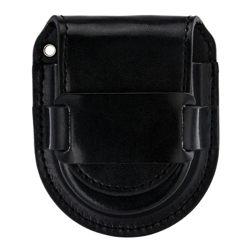Étui Cuir Noir Montre Gousset Pochette