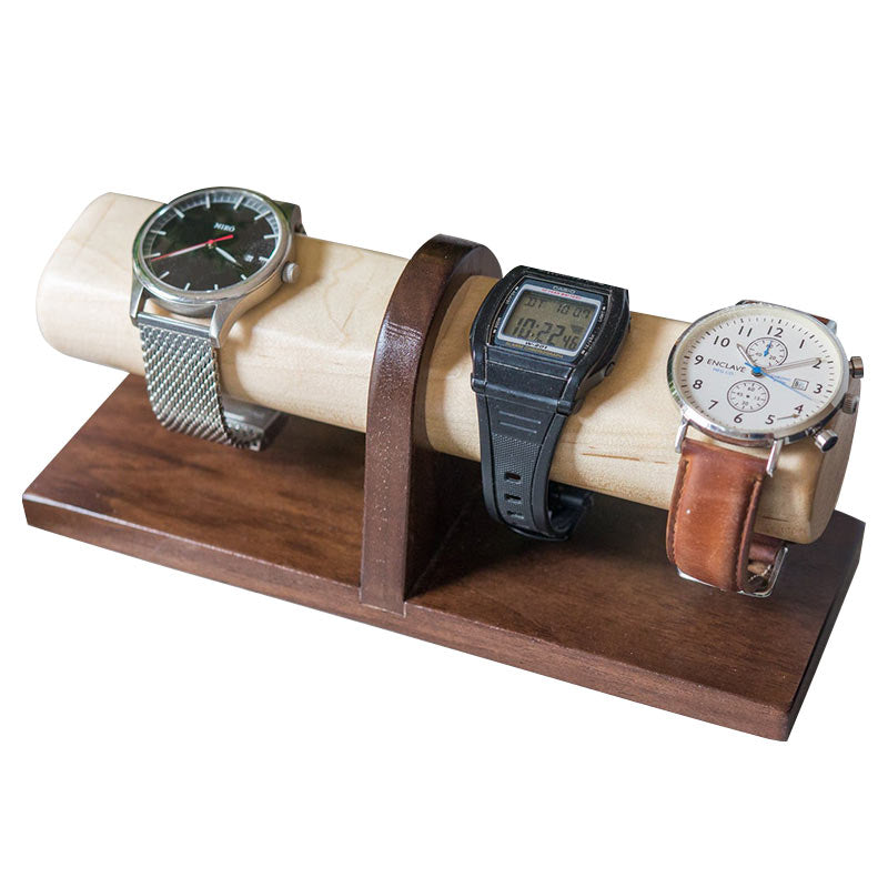 Porte Montre Bois 4 Slots Gravure