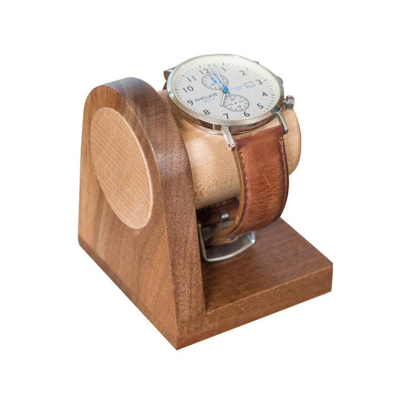 Porte Montre Bois Massif Homme Gravure